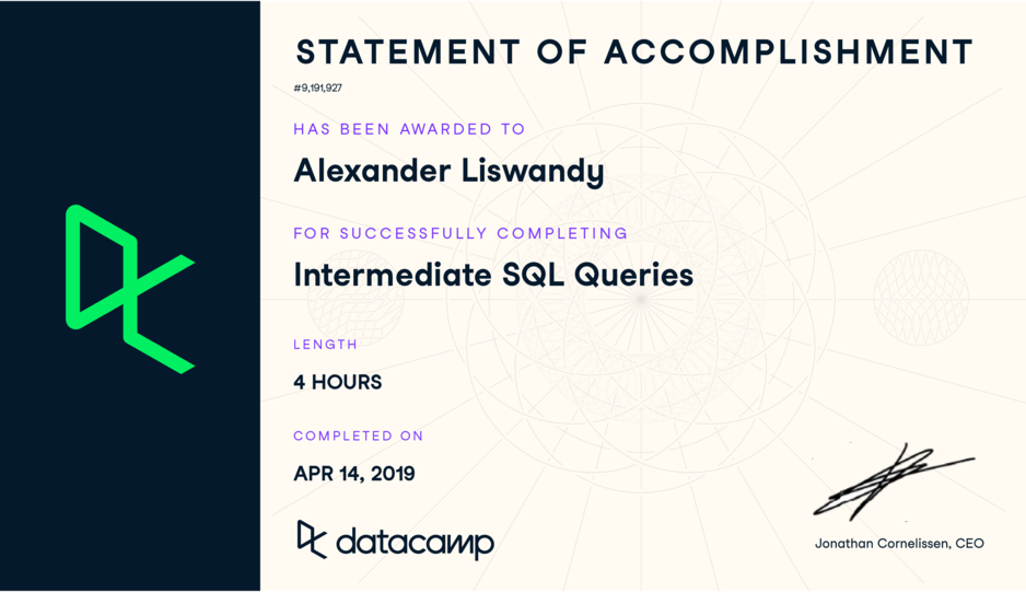 Intermediate SQL Queries