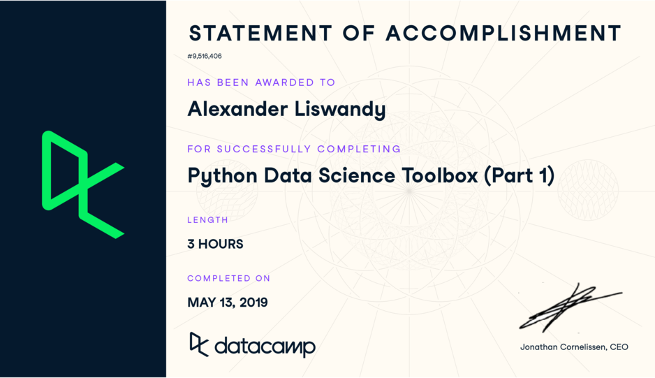 Python Data Science Toolbox (Part 1)